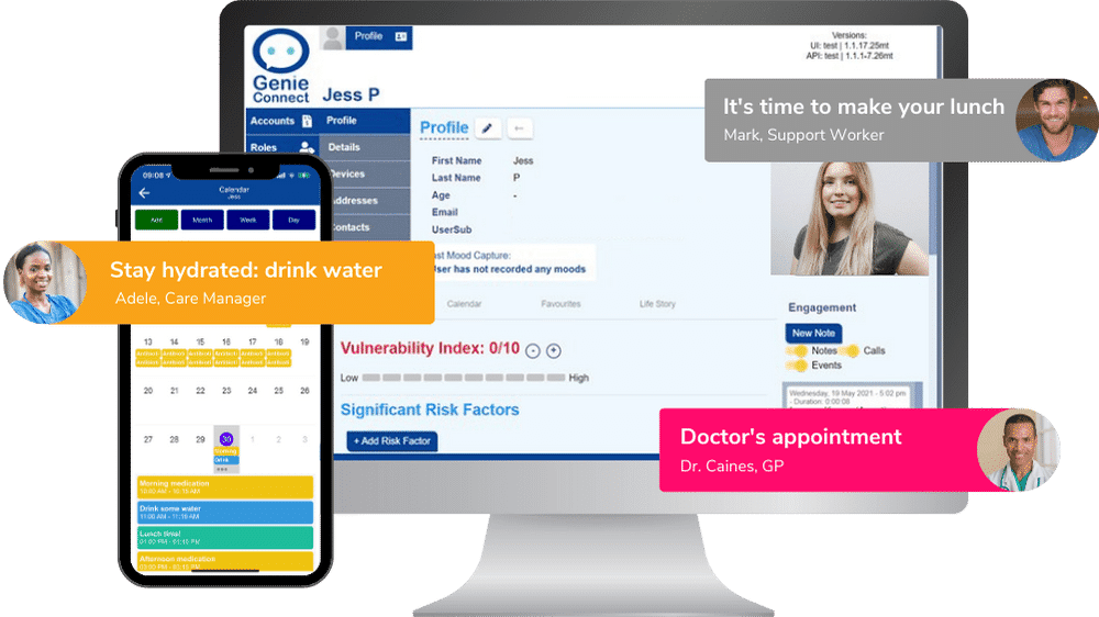 Better care delivery portal and app