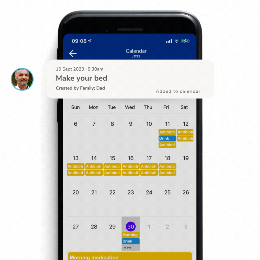 Companion app for family