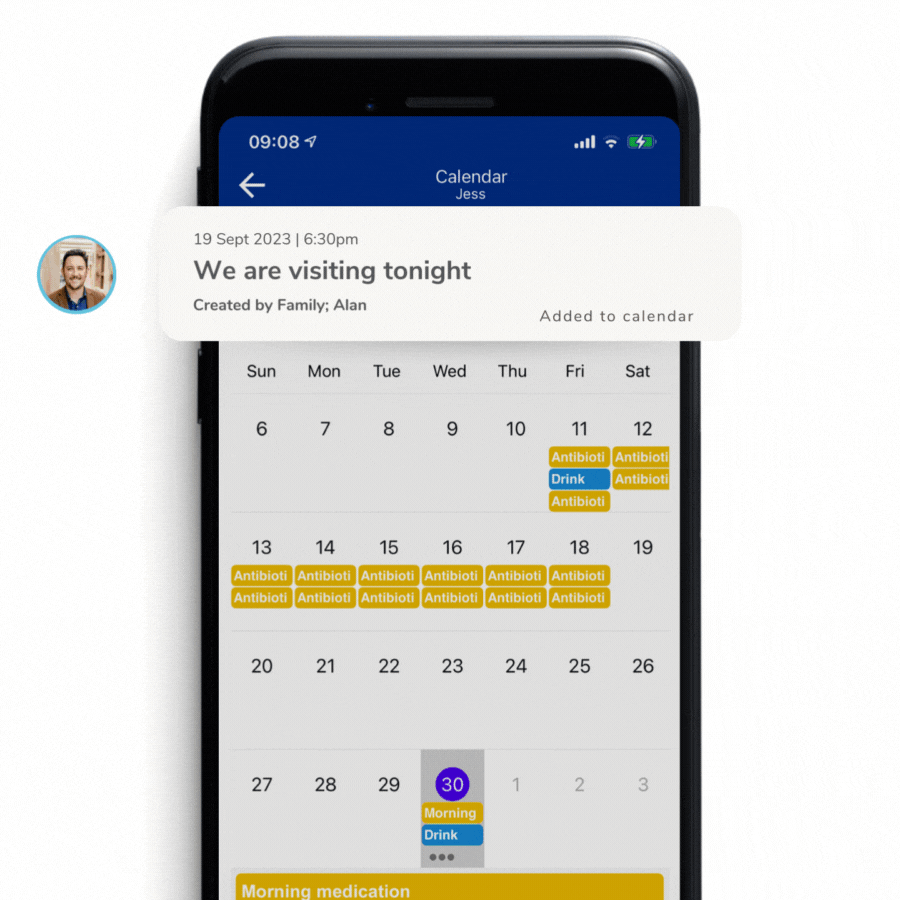 GenieConnect remote care video calls with care worker