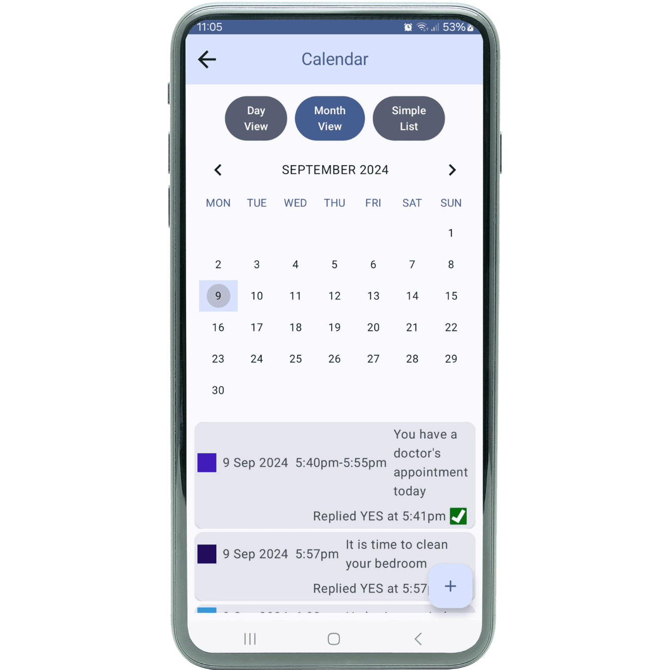 Companion App Screenshot